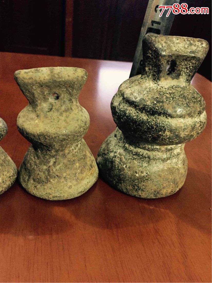 【葫芦形秤砣四枚】拙定〈明,清〉-au16116999-秤砣/砝码/古权-加价