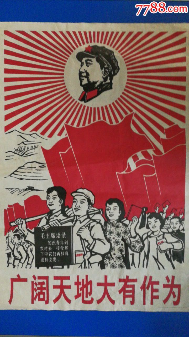 广阔天地大有作为-au16120790-年画/宣传画-加价-7788收藏__收藏热线