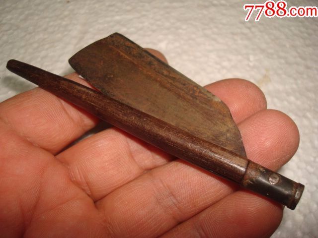 民国红木柄剃刀