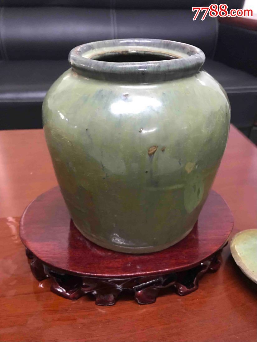 绿釉十二两子洋坛【齐梁古地】_第6张_7788工艺品