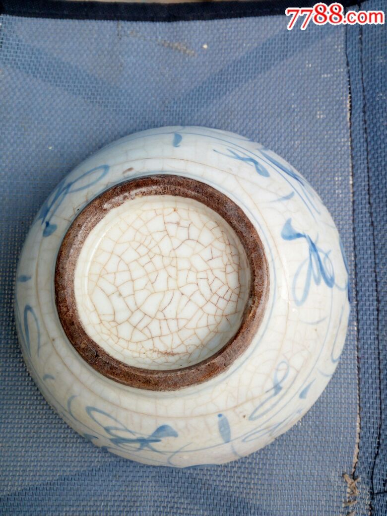 50年代手绘老碗一只