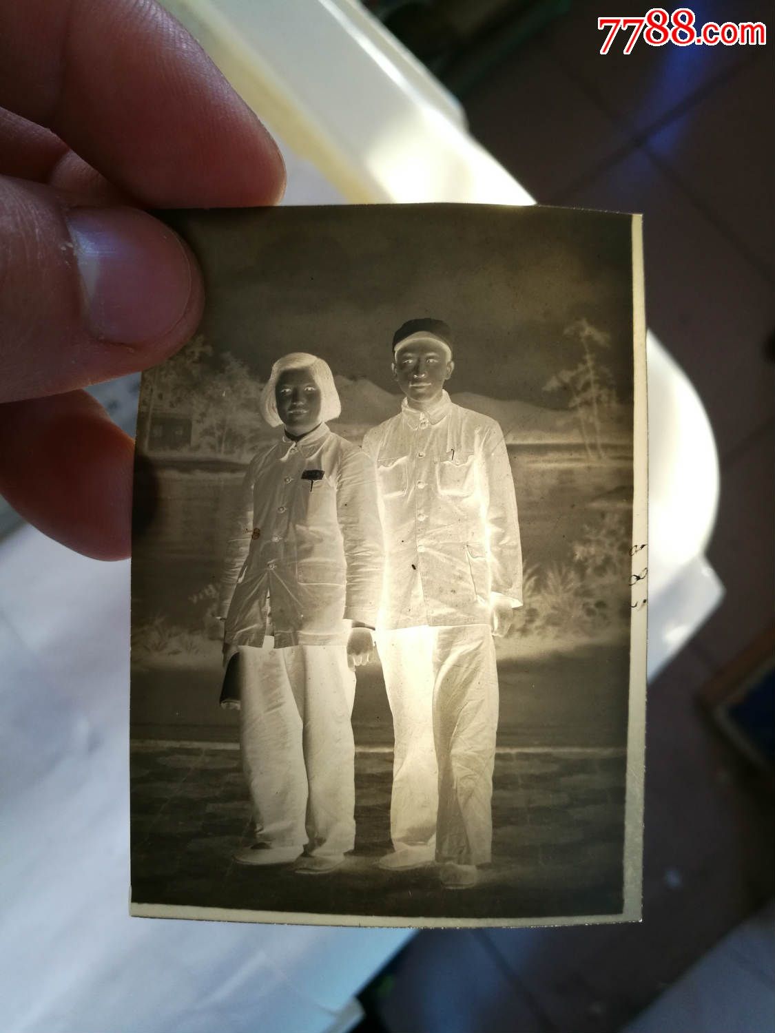 底片·革命夫妻合影