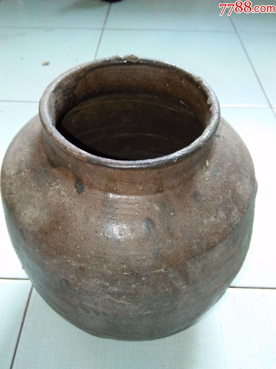 明代之前的一个黑釉陶罐如图保真包老
