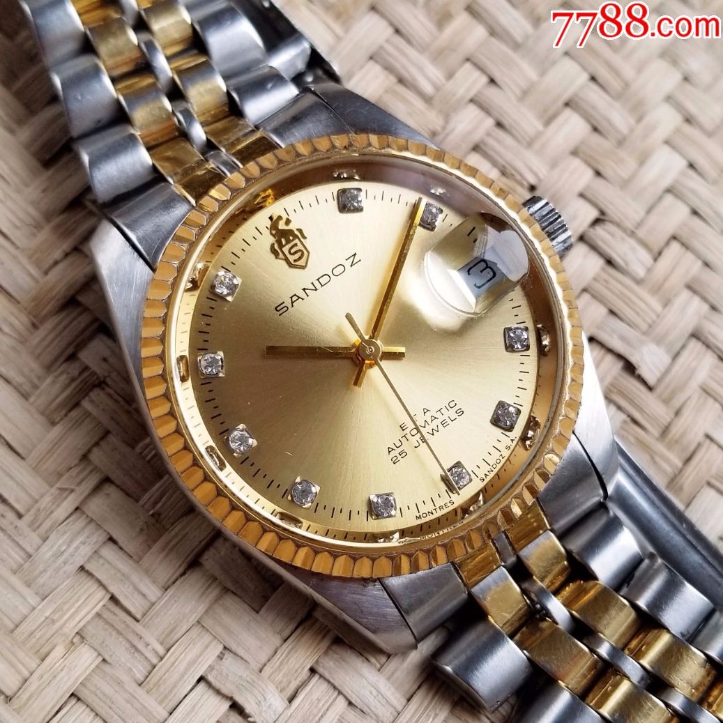 闪亮牙圈】瑞士sandoz山度士-自动机械男表-au16237541-手表/腕表
