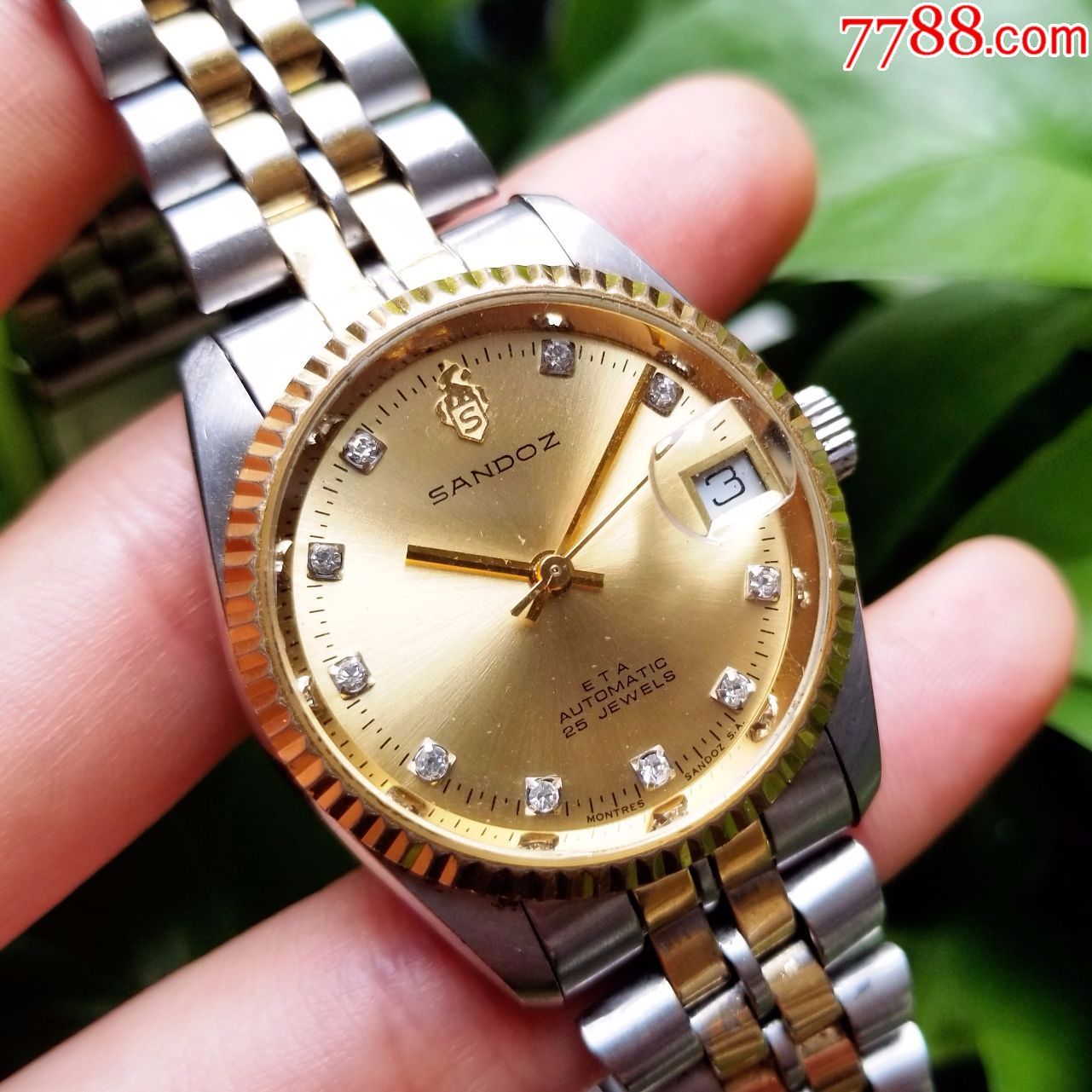 闪亮牙圈】瑞士sandoz山度士-自动机械男表-au16237541-手表/腕表