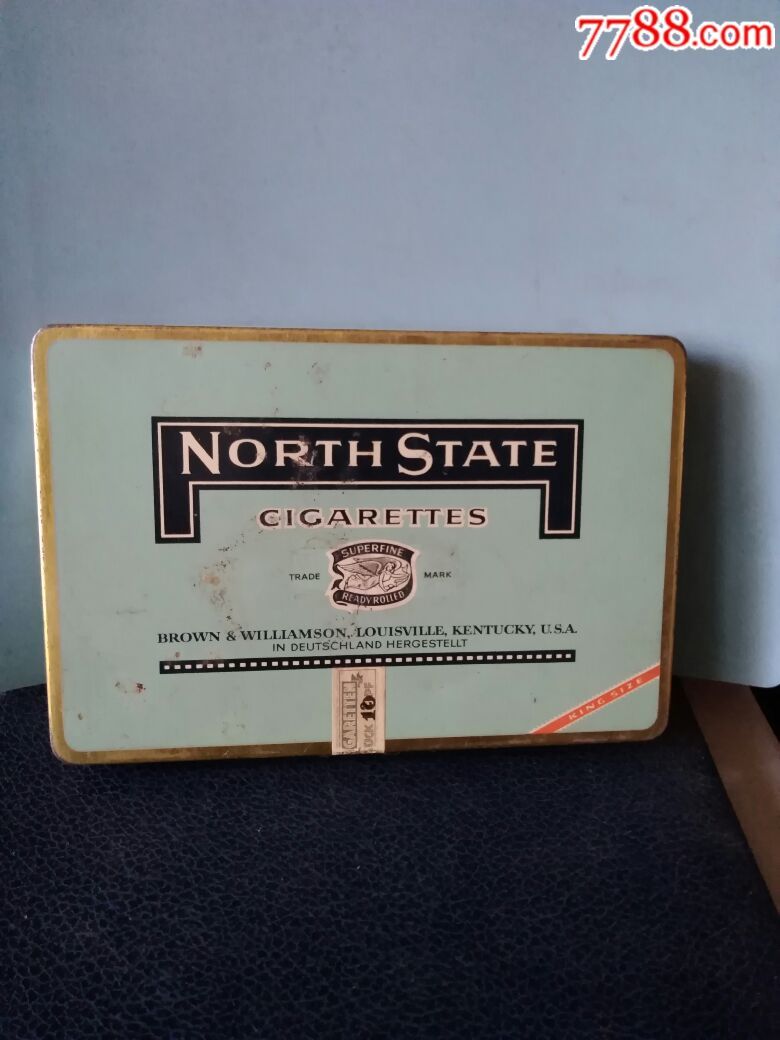 德国北方州香烟长方铁烟盒