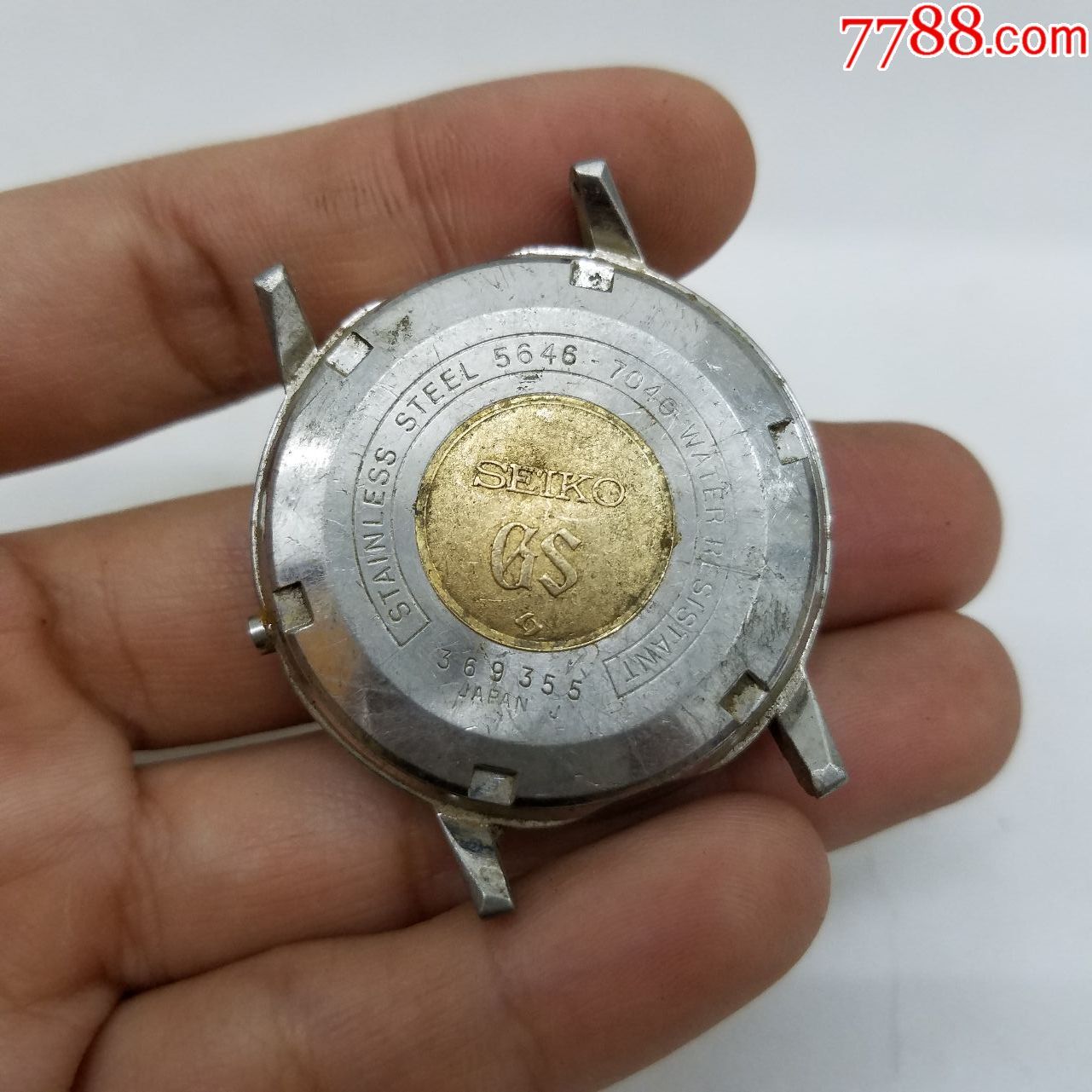 日本精工gs系列自动机械男表【5646金套筒机芯】【金肚脐底盖】