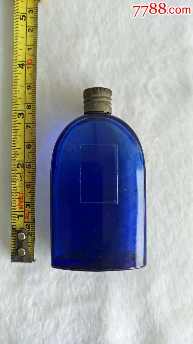 "夜巴黎"蓝色玻璃香水瓶