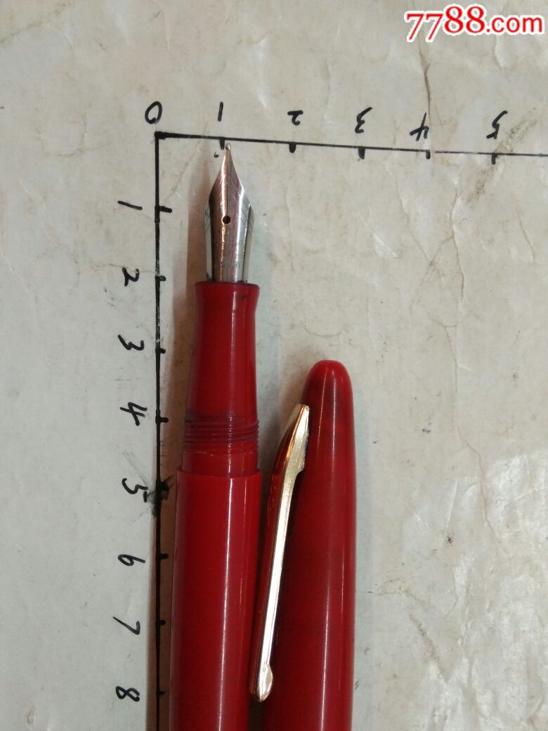 稀少的红色笔杆iridiumpointgermany德国钢笔