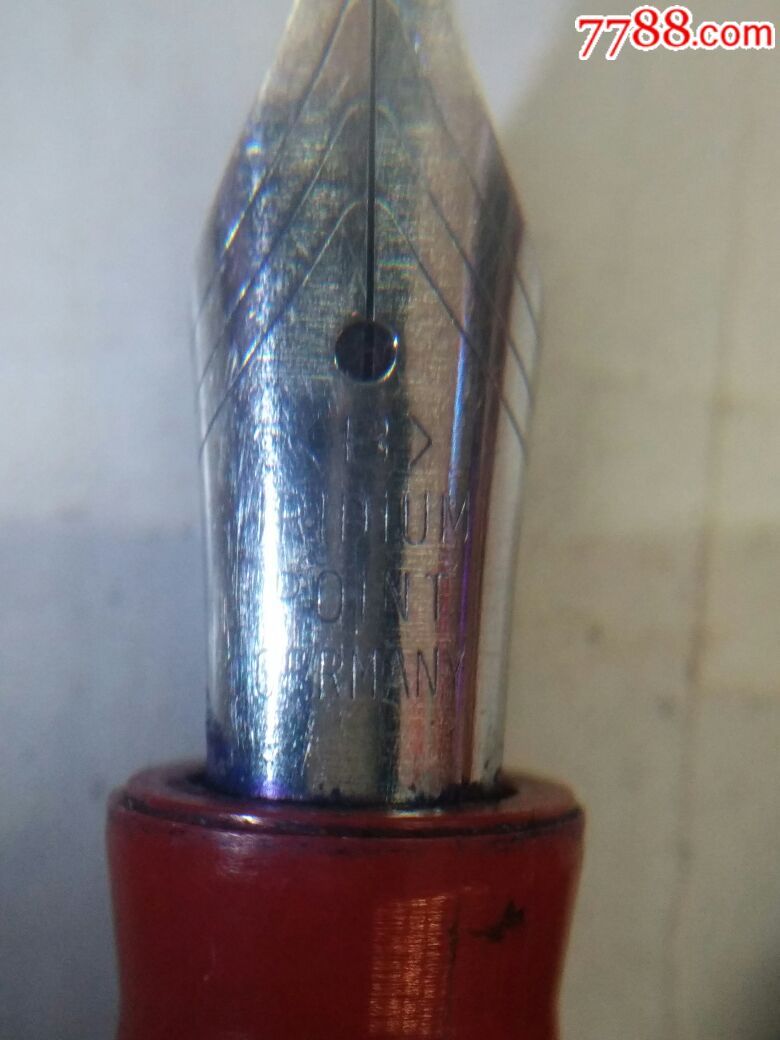 稀少的红色笔杆iridiumpointgermany德国钢笔