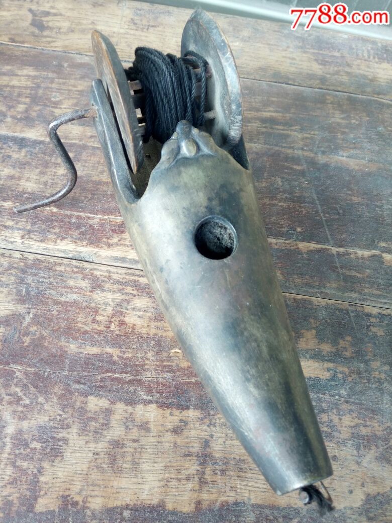 牛角带工(蝠在眼前)墨斗