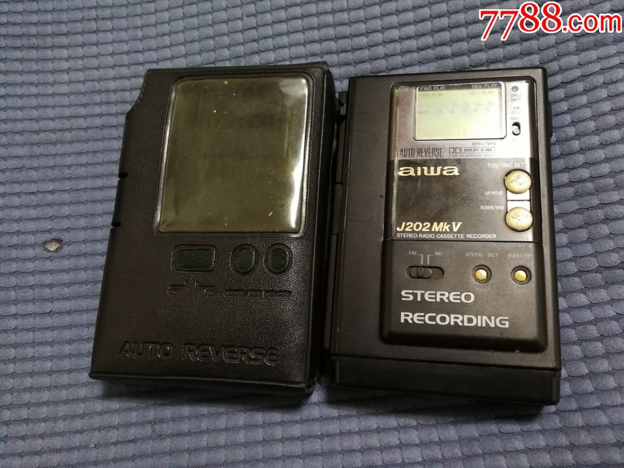 爱华aiwaj202磁带随身听,带皮套