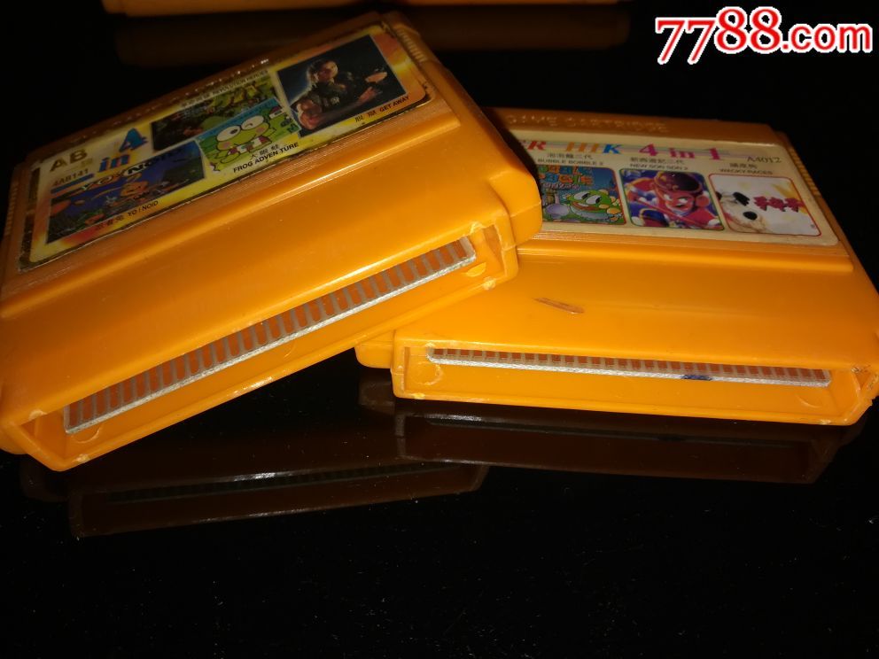 老玩具,怀旧掌机,红白机小霸王游戏卡带,fc黄卡集成卡豆卡-au16406454
