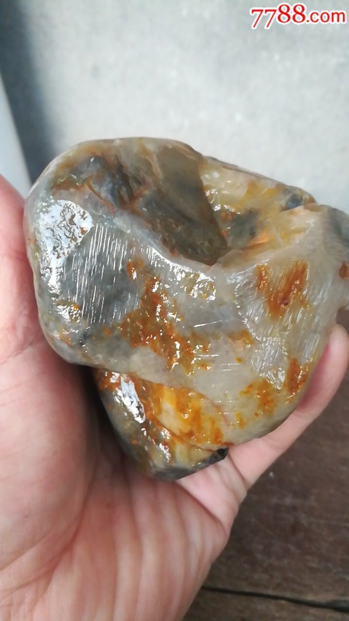 寿山饱满坑头冻原石(十几年旧料)