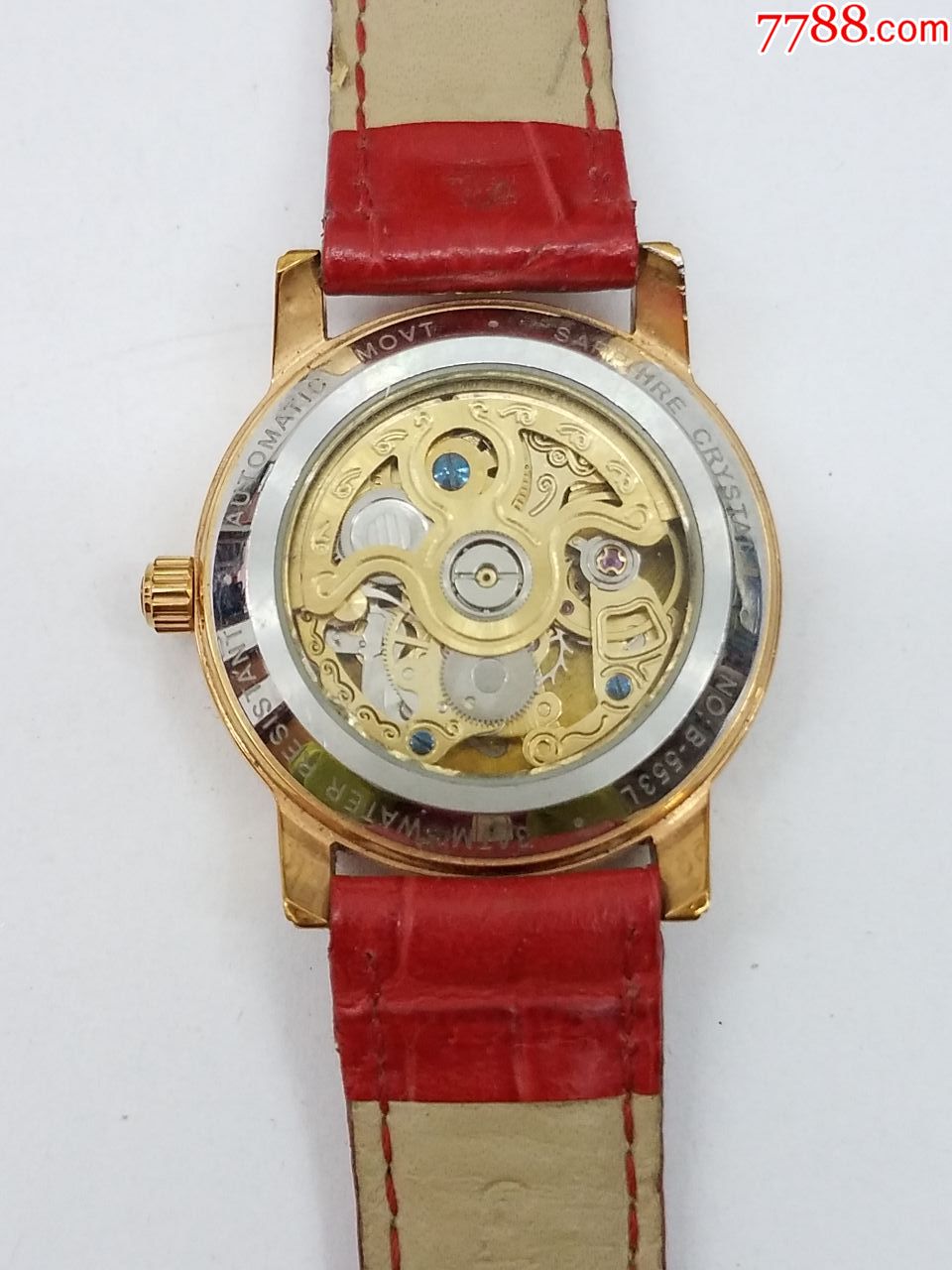 宾格自动机械女表【透明底盖,镂空雕花金机芯】【独特贝壳面表盘】