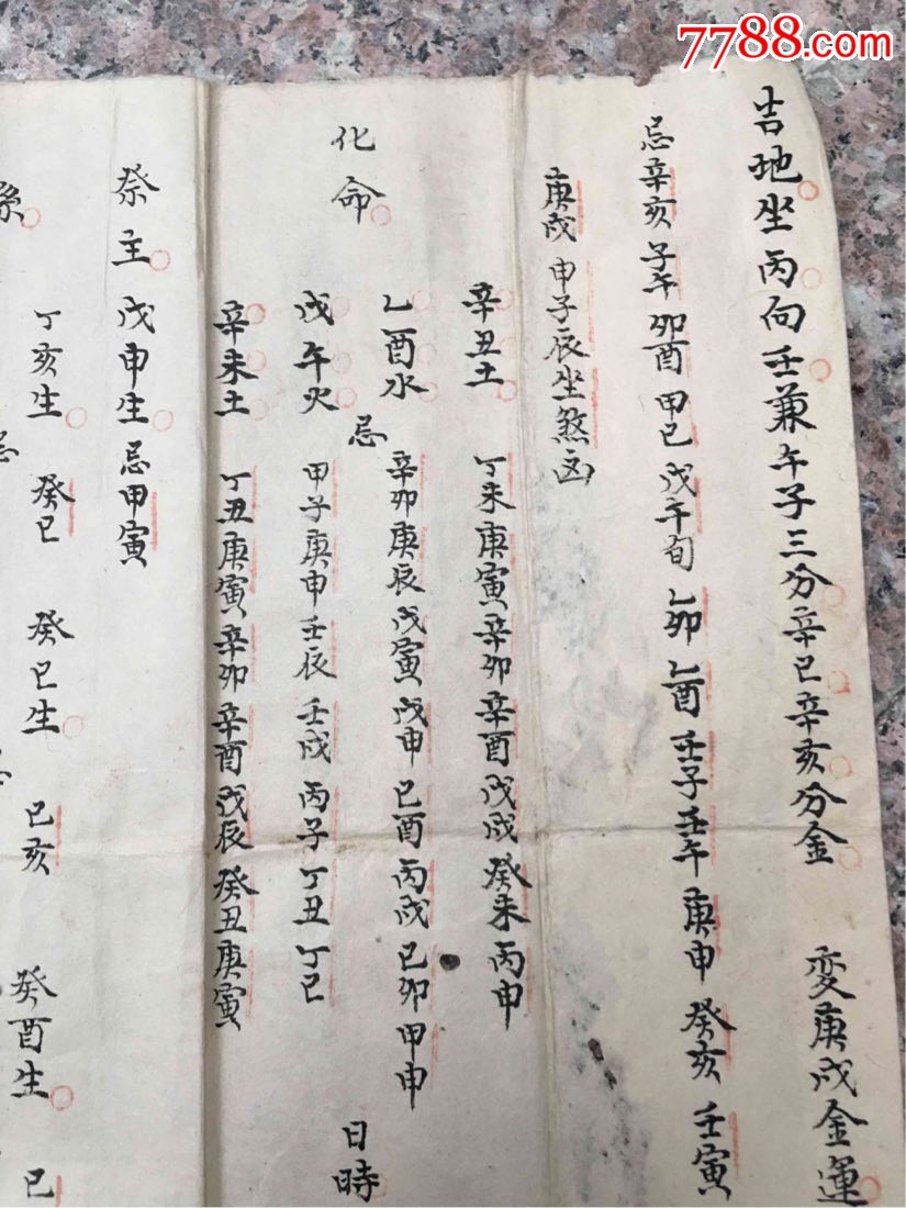 清朝名家《风水吉课》-au16739744-地契/房契-加价-7788收藏__中国