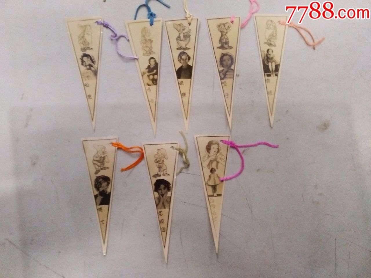 民国白雪公主书签8枚