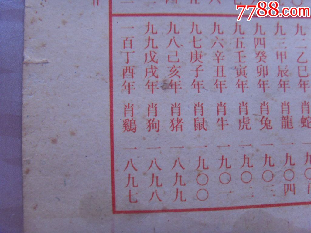 1936丙子年百歲圖