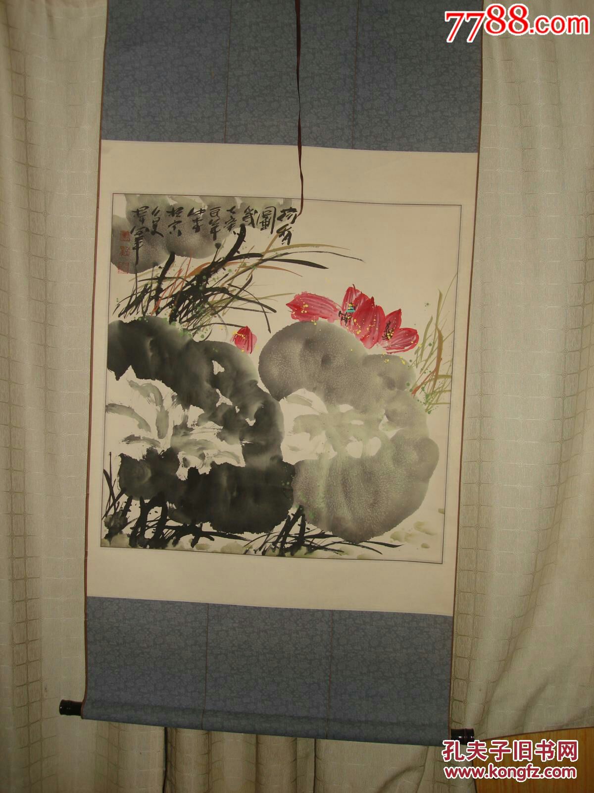 名家手绘真迹低价出，手工精裱轴-价格:380元-au16791816-花鸟国画原作 -加价-7788收藏__收藏热线