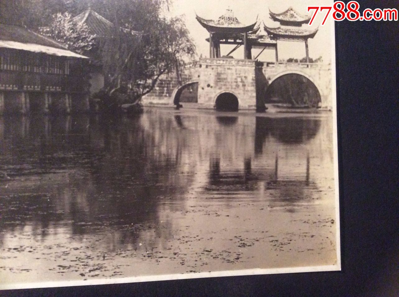 罕见扬州老照片!1935年左右的扬州瘦西湖,五亭桥残破不已!十分难得!