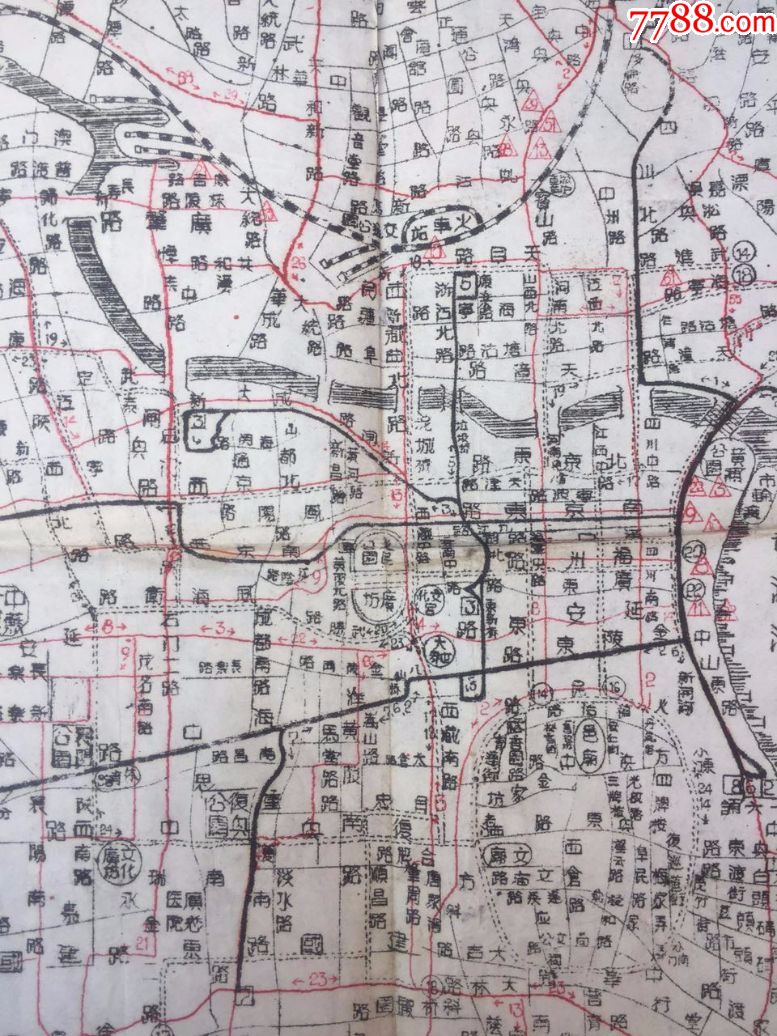 1955年上海各地交通地圖