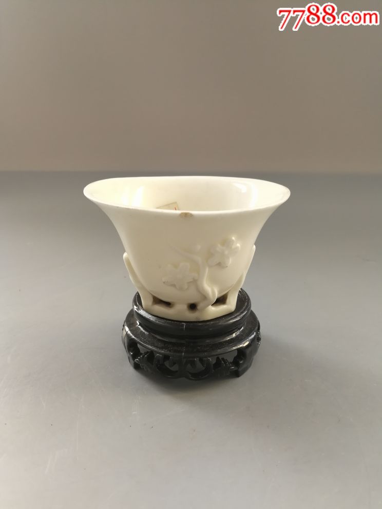 清早期德化窑马蹄杯