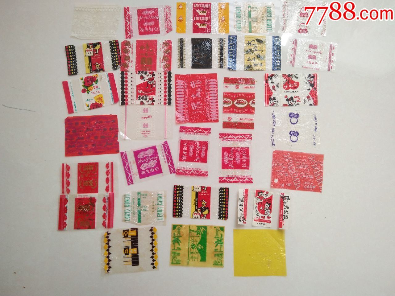 塑料糖纸29张合售
