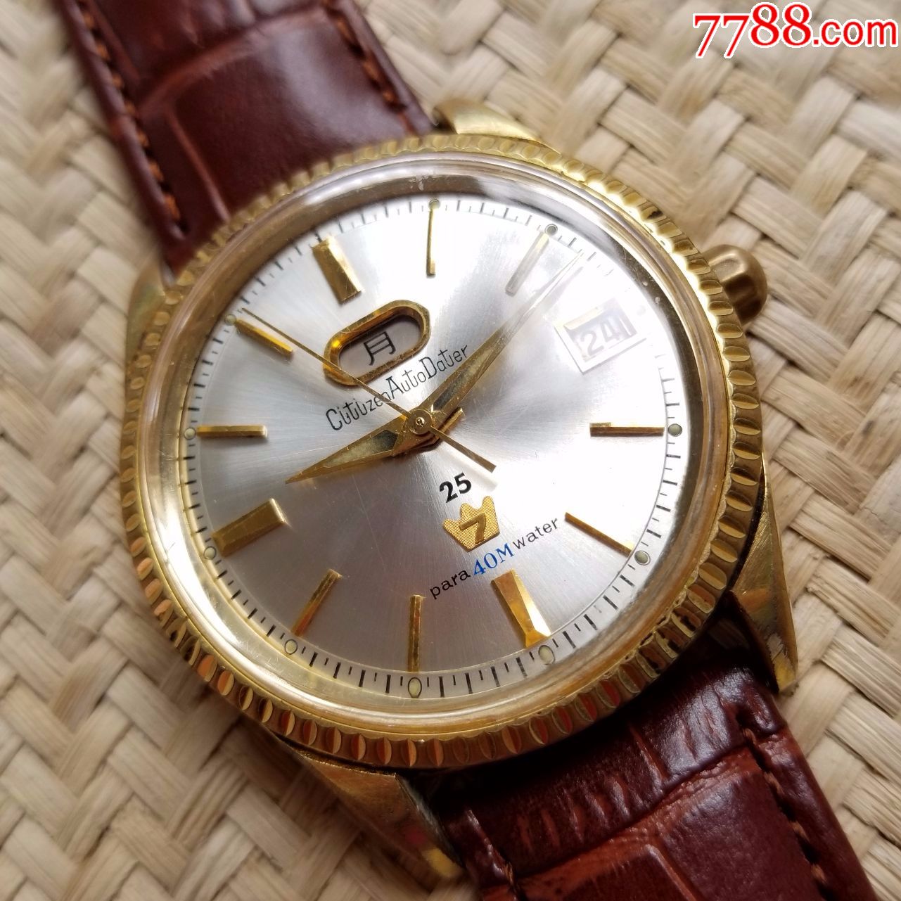 日本西铁城-皇冠7系列-自动机械男表