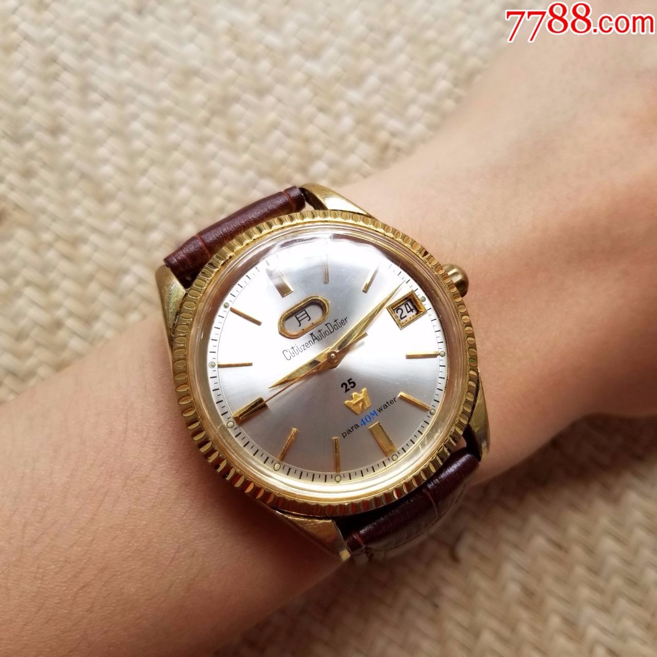 日本西铁城-皇冠7系列-自动机械男表