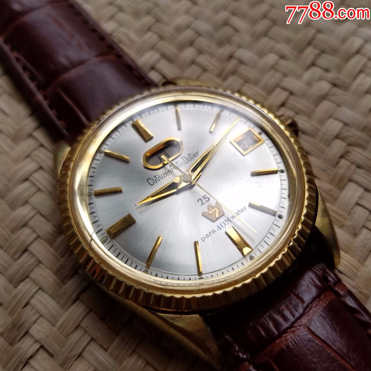 日本西铁城-皇冠7系列-自动机械男表