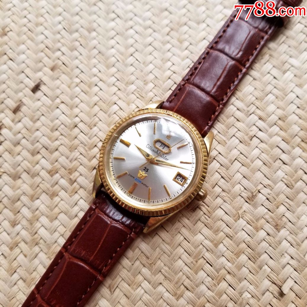 日本西铁城-皇冠7系列-自动机械男表