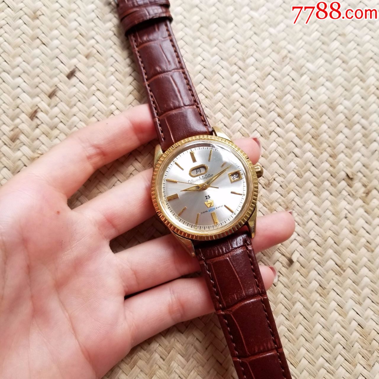 日本西铁城-皇冠7系列-自动机械男表