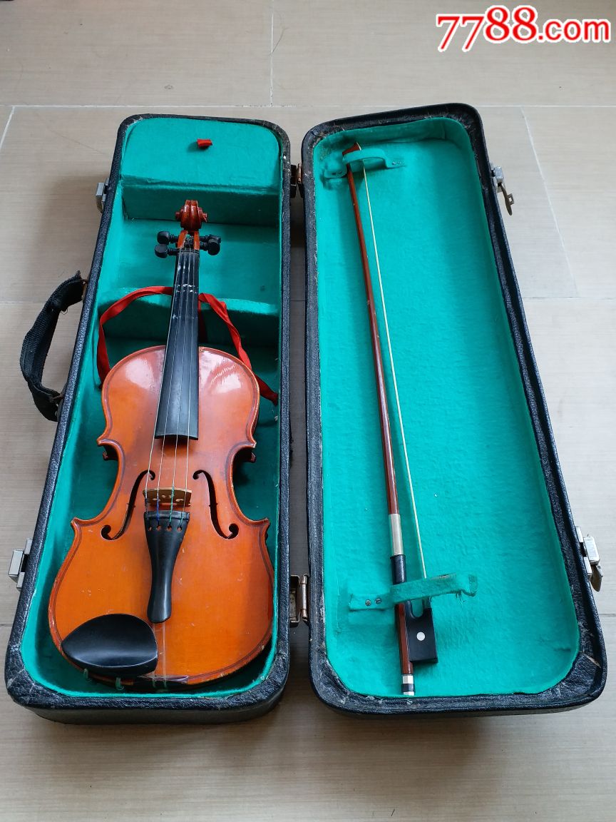 上海老百灵小提琴原装盒