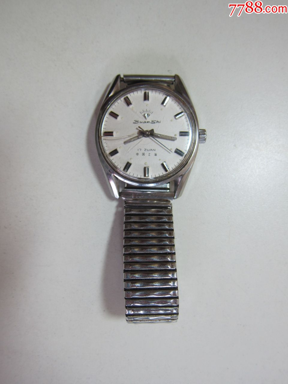 上海钻石手表全钢152,走时正常