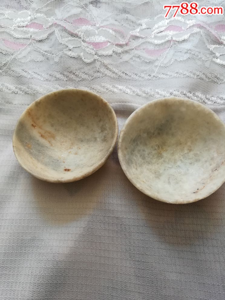石头碗一对