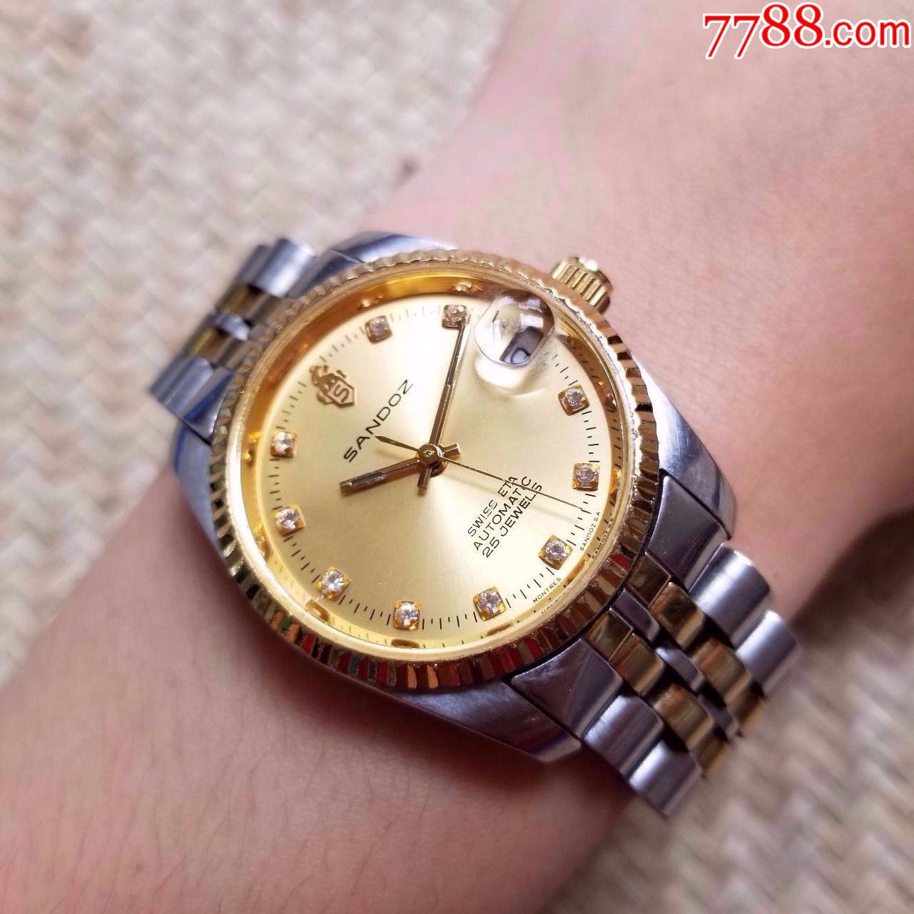 瑞士sandoz山度士-自动机械男表-au17252862-手表/腕表-加价-7788