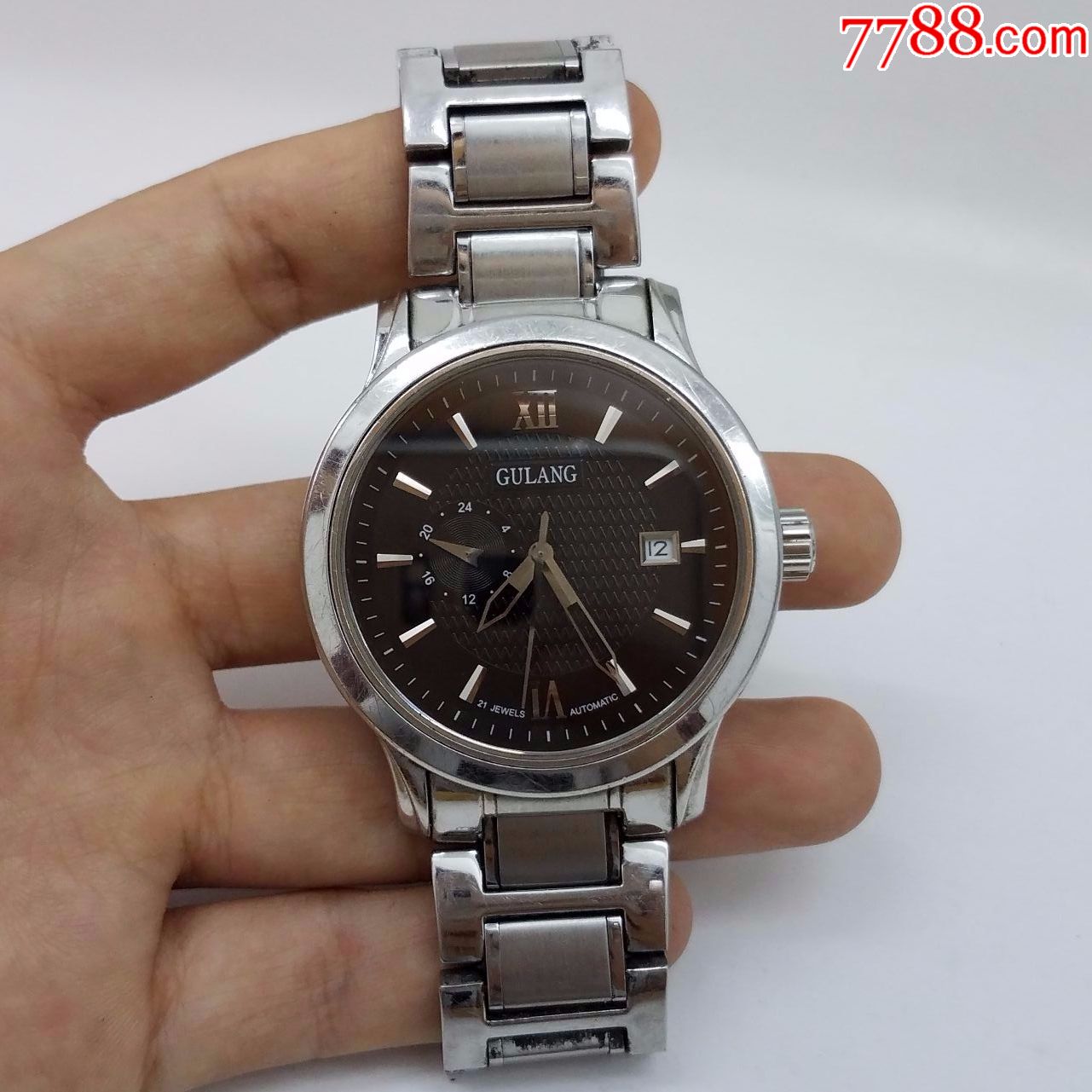 【中国著名钟表品牌】古浪gulang自动机械男表【搭载西铁城机芯,透明
