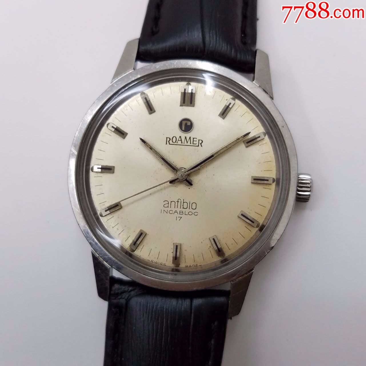 瑞士-罗马-anfibio系列-手动上链机械男表【17钻机芯,机芯光亮】