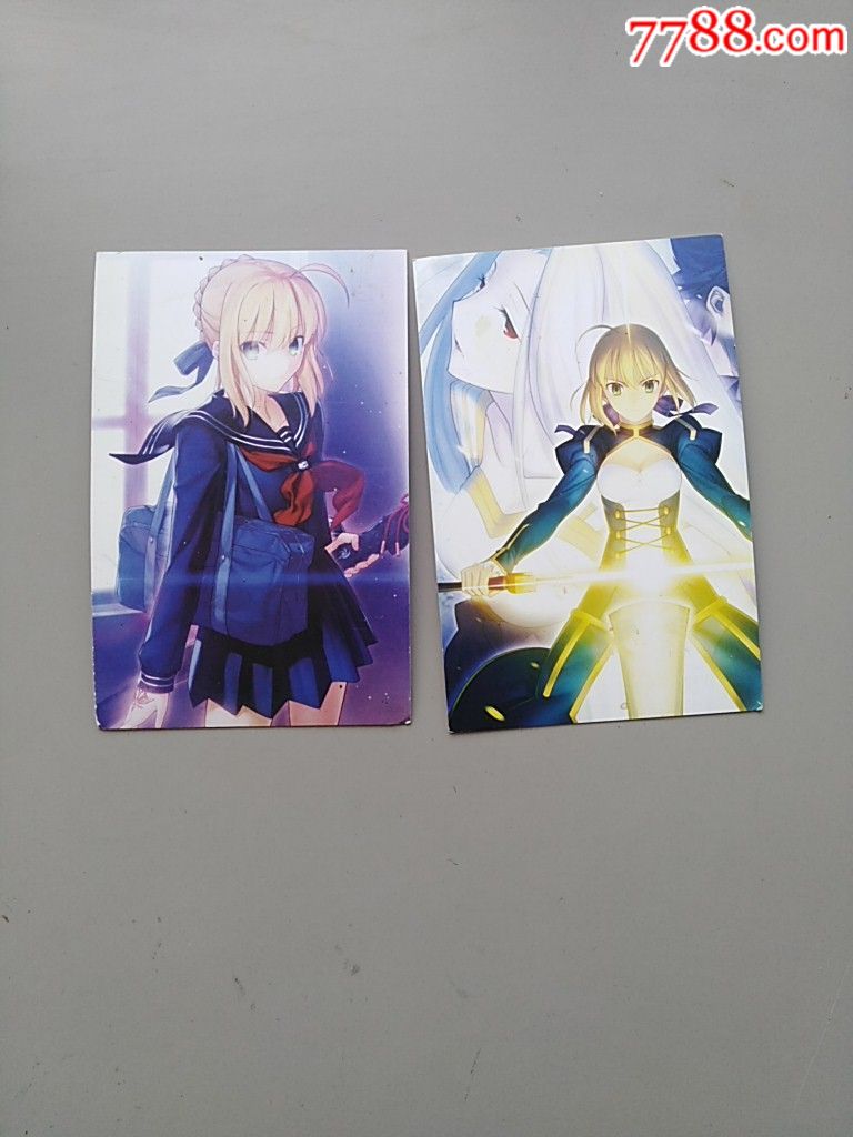 动漫明信片两张