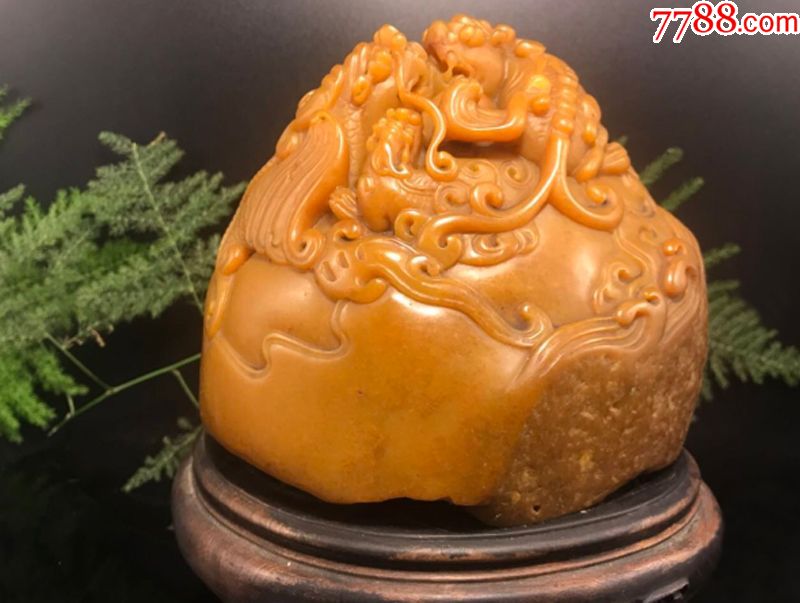 寿山鹿目田黄1650g_寿山石_第1张