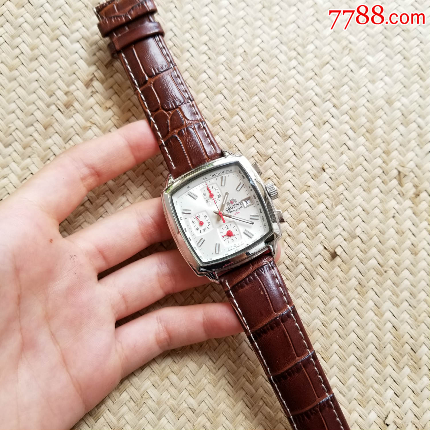 日本orient东方双狮-精密计时码-石英男表,手表/腕表_第7张