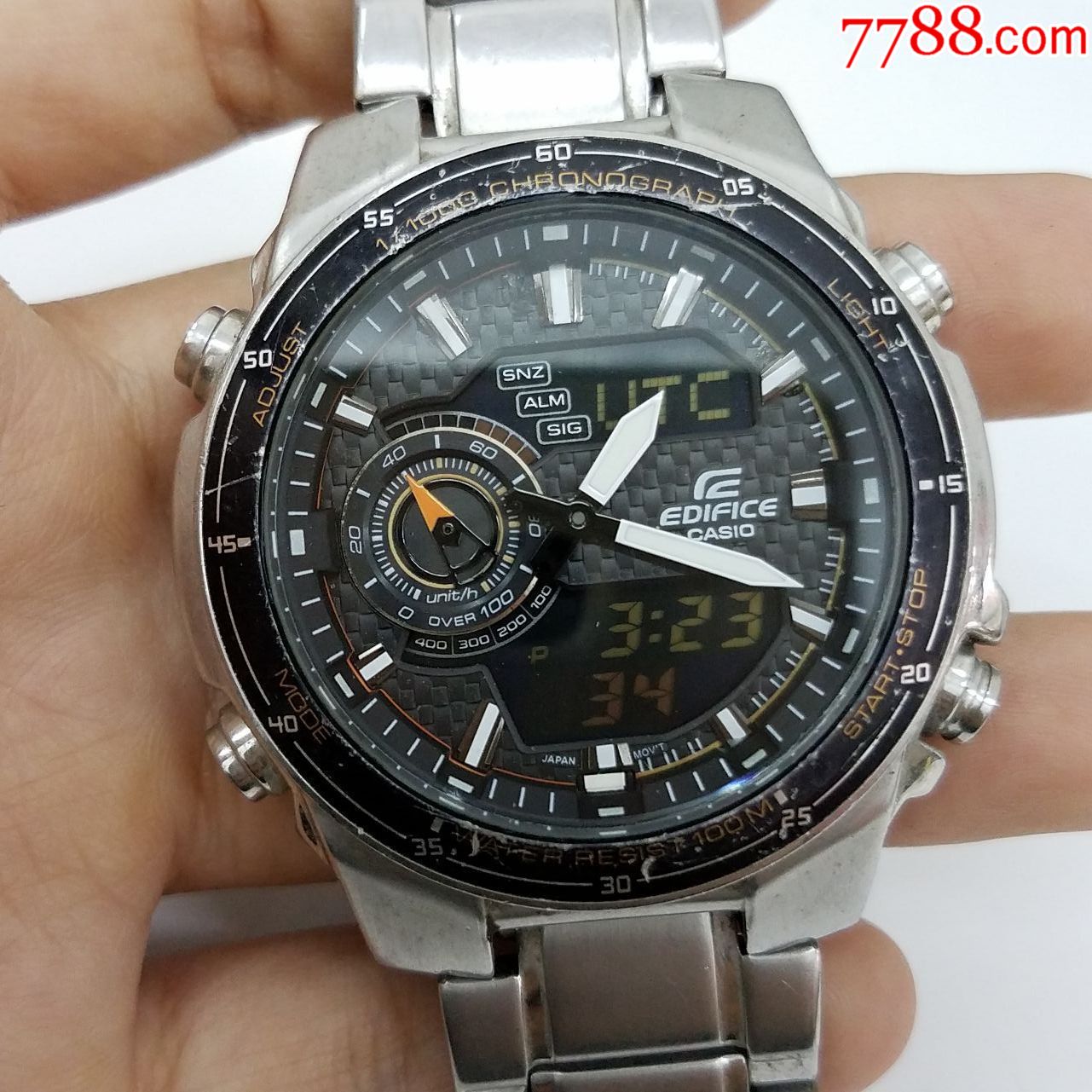 日本卡西歐chronograph系列電子男表【屏幕顯示正常】【雙重夜光漂亮