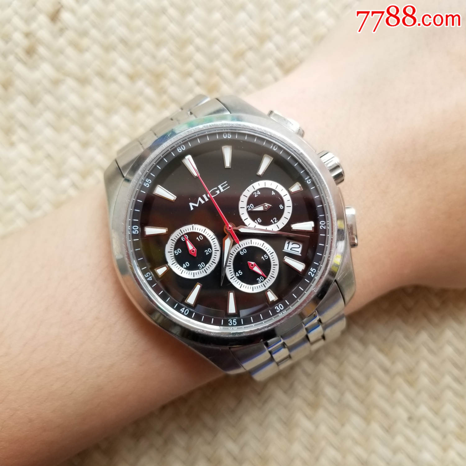 mige米格-精密计时码-石英男表-au17434898-手表/腕表-加价-7788