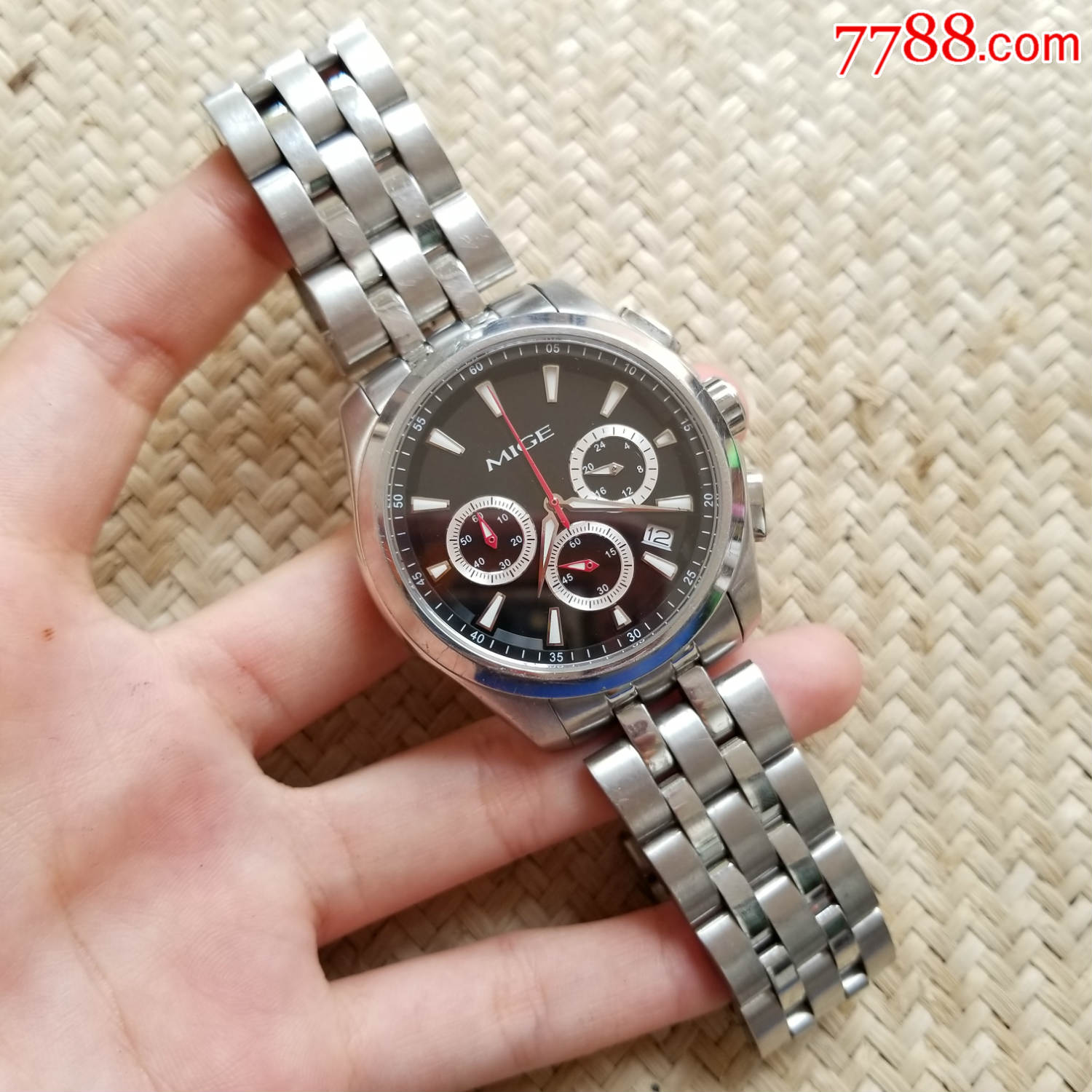 mige米格-精密计时码-石英男表-au17434898-手表/腕表-加价-7788