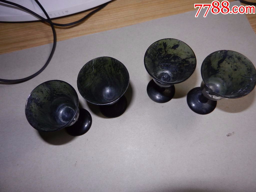早期葡萄美酒夜光杯(4个敦煌牌)
