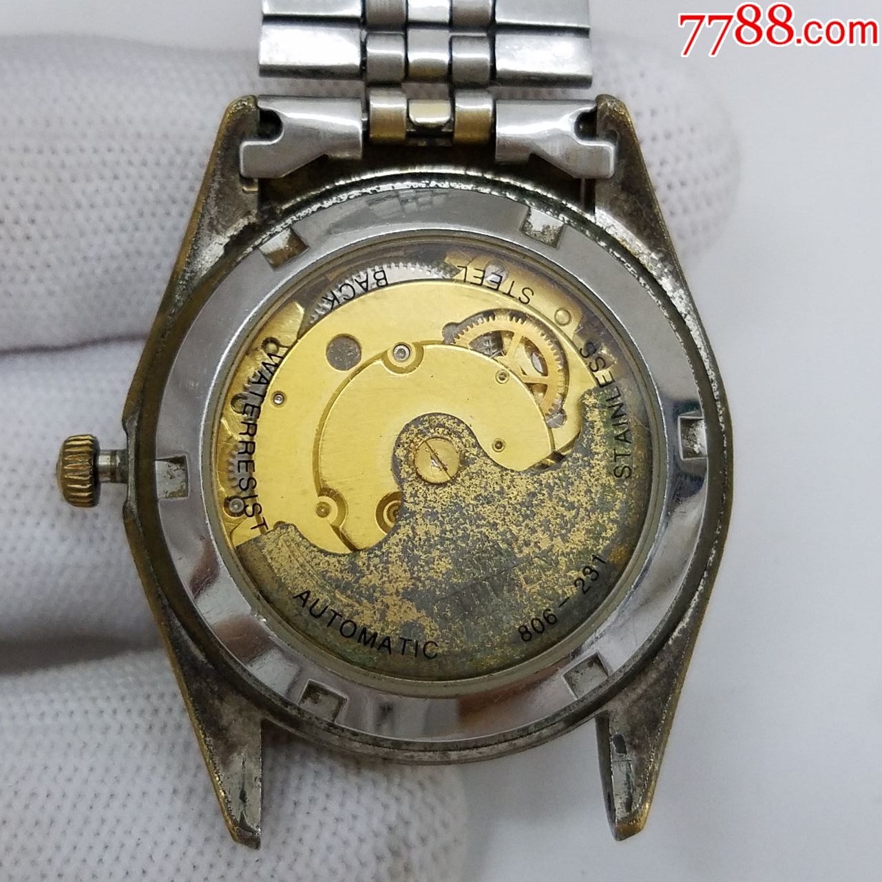 cinta自动机械男表【透明底盖,金机芯】【晃晃能走一两步】