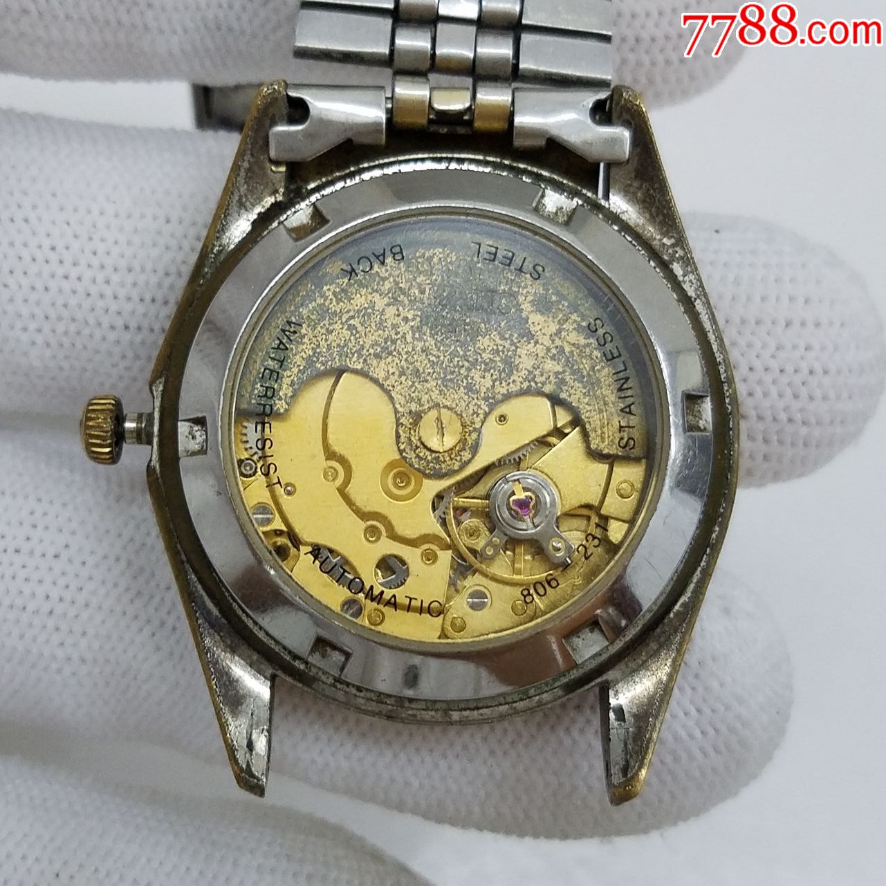 cinta自动机械男表【透明底盖,金机芯】【晃晃能走一两步】