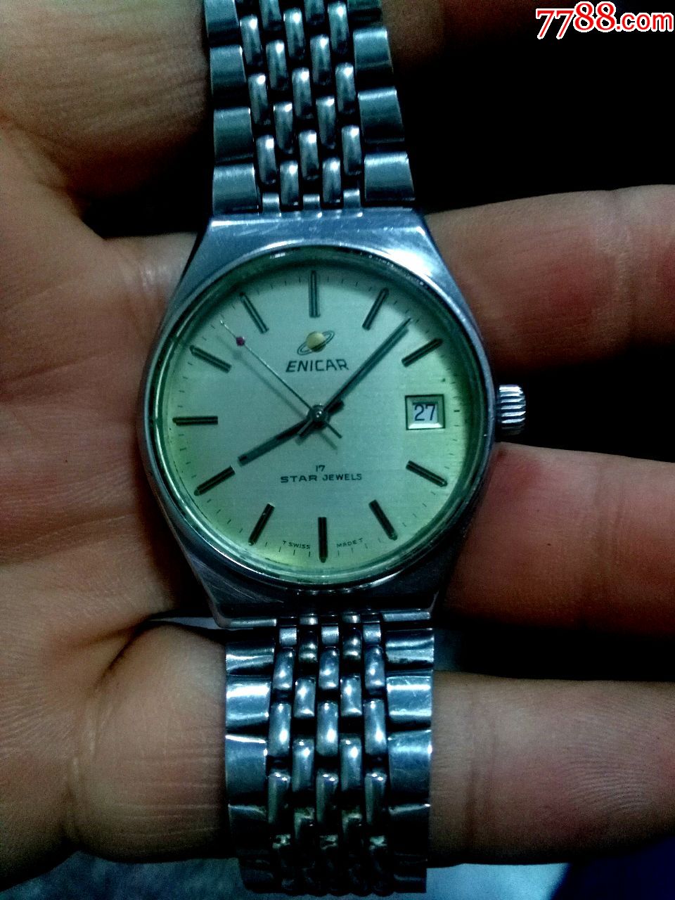 好品相瑞士全原装金色机芯大英格