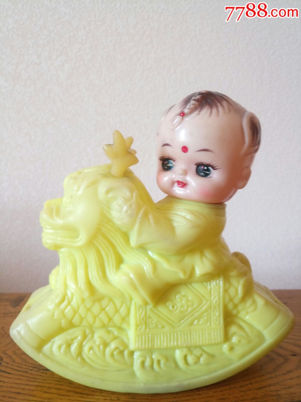 男孩骑龙不倒翁(黄)