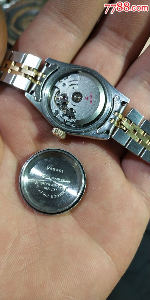 劳力士女表18k厚包金表带外圈把头2688机芯